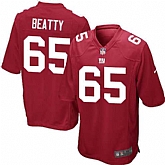 Nike Men & Women & Youth Giants #65 Beatty Red Team Color Game Jersey,baseball caps,new era cap wholesale,wholesale hats